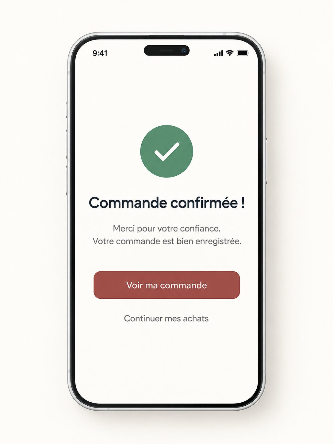 Étape 03 — Commander