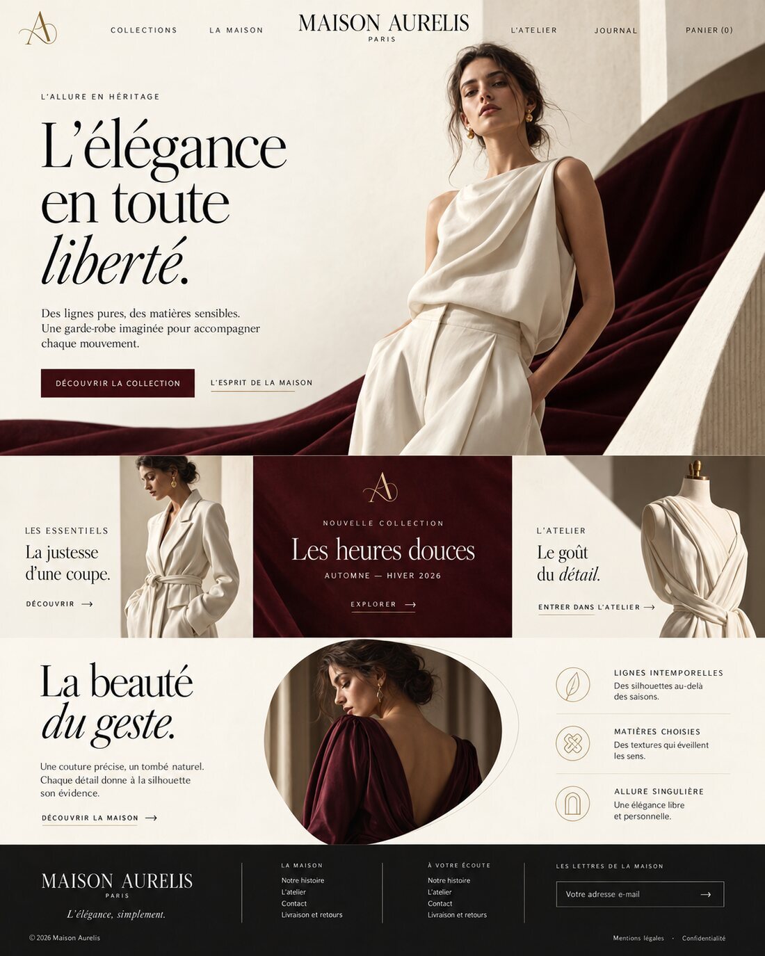 Aperçu du site Maison Aurelis